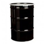 An open head steel drum barrel