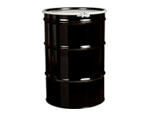 An open head steel drum barrel