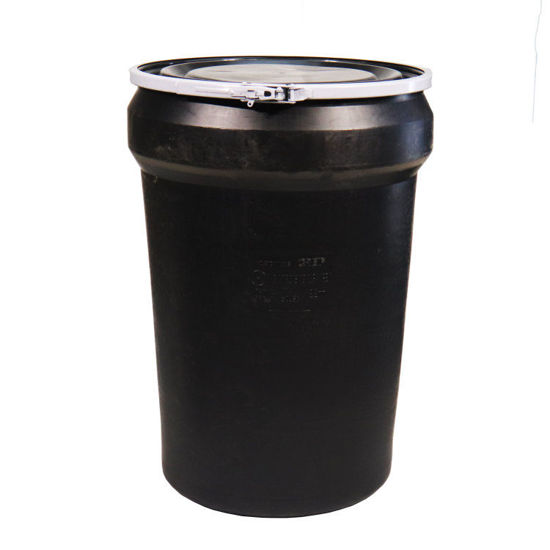 A 3 Gallon Open Head Fiber Drum with a metal locking lid, standing upright against a plain white background.